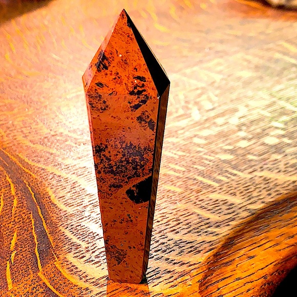 MAHOGANY OBSIDIAN POINT HERBAL - Picture 3 of 7